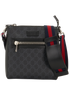 GG Small Messenger, &pound;650, Handbags, Black, Canvas, Front view